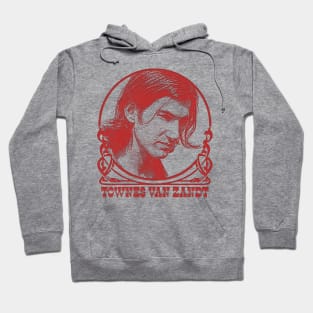 Townes Van Zandt // Retro Faded Style Design Hoodie